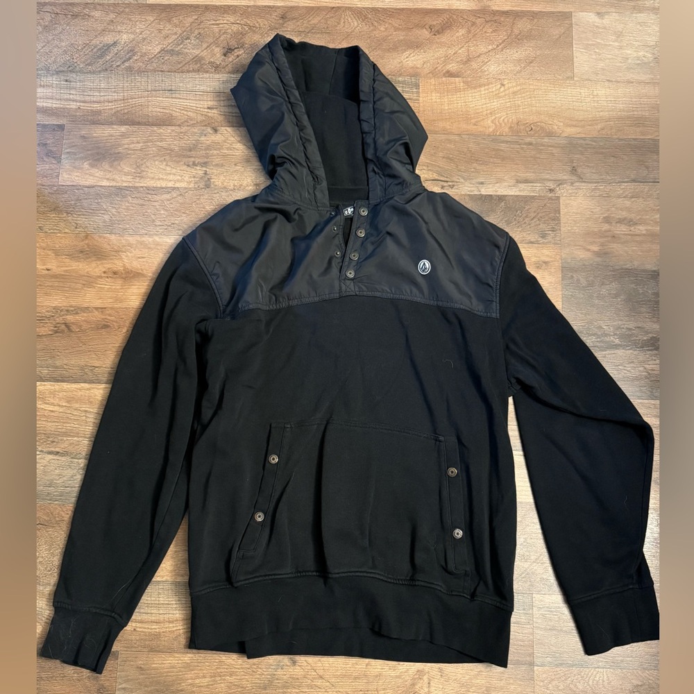 Volcom Black Hooded Sweater
